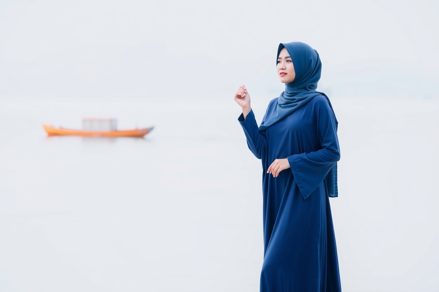 Menjelajahi Keindahan Danau dengan Gamis Pilihan: Inspirasi Tampilan Santai yang Elegan