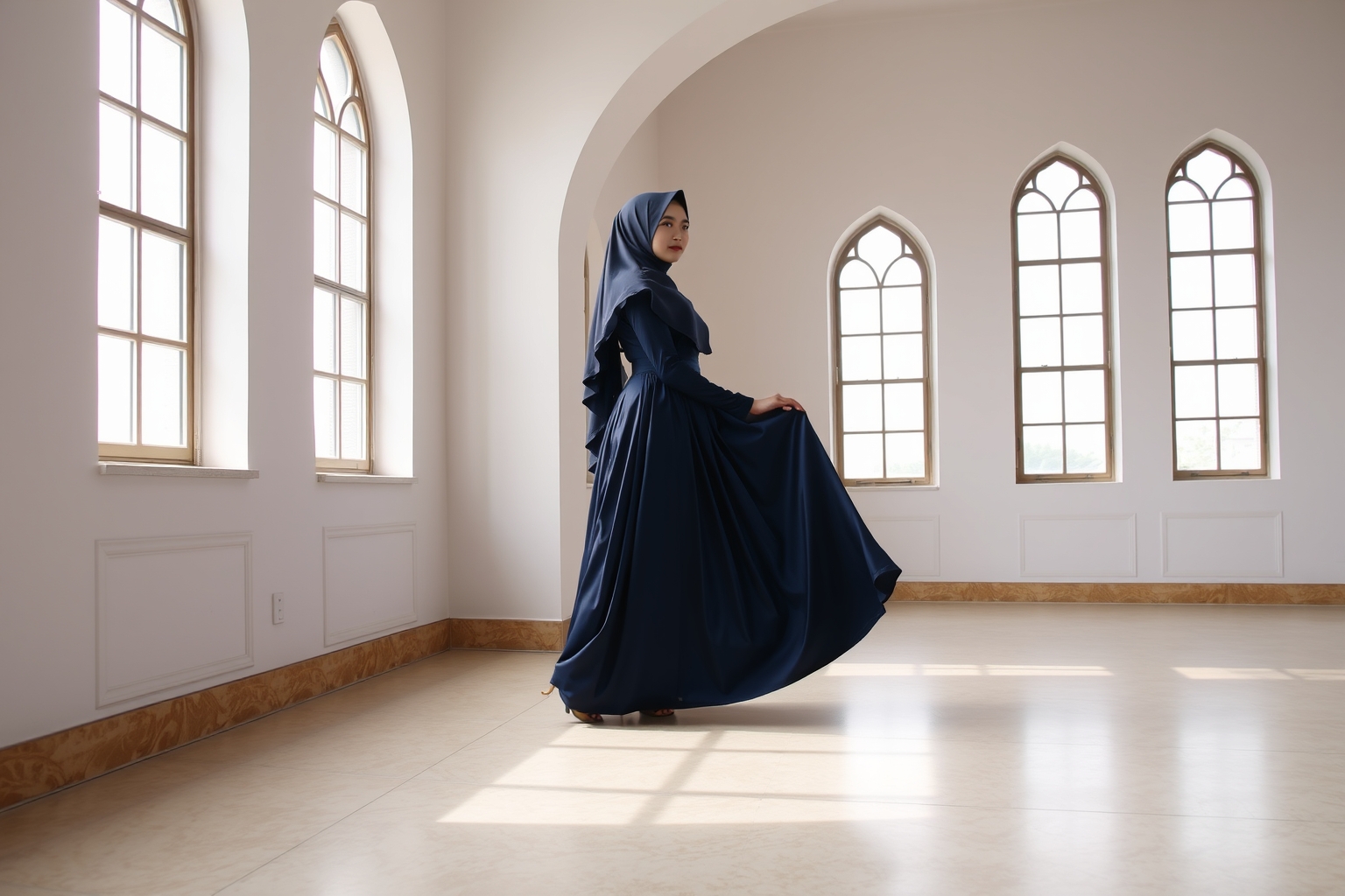 Pesona Gamis Taffeta: Keanggunan yang Memukau dengan Struktur Khas