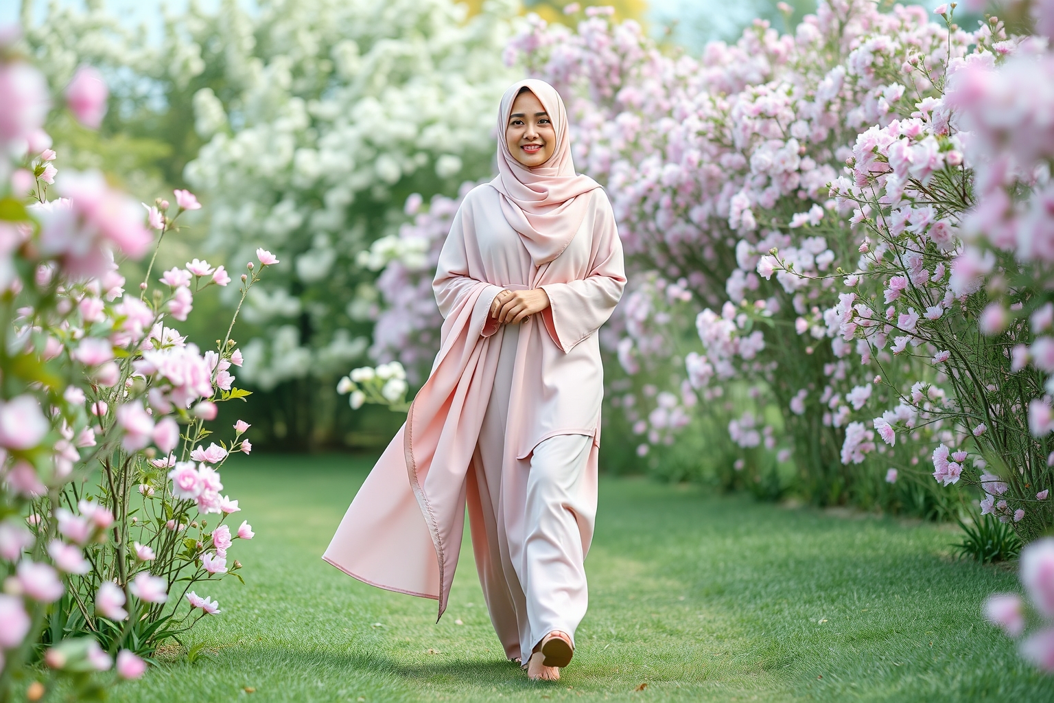 Gamis Pilihan: Tampil Menawan di Taman dengan Gaya Santai & Syar'i