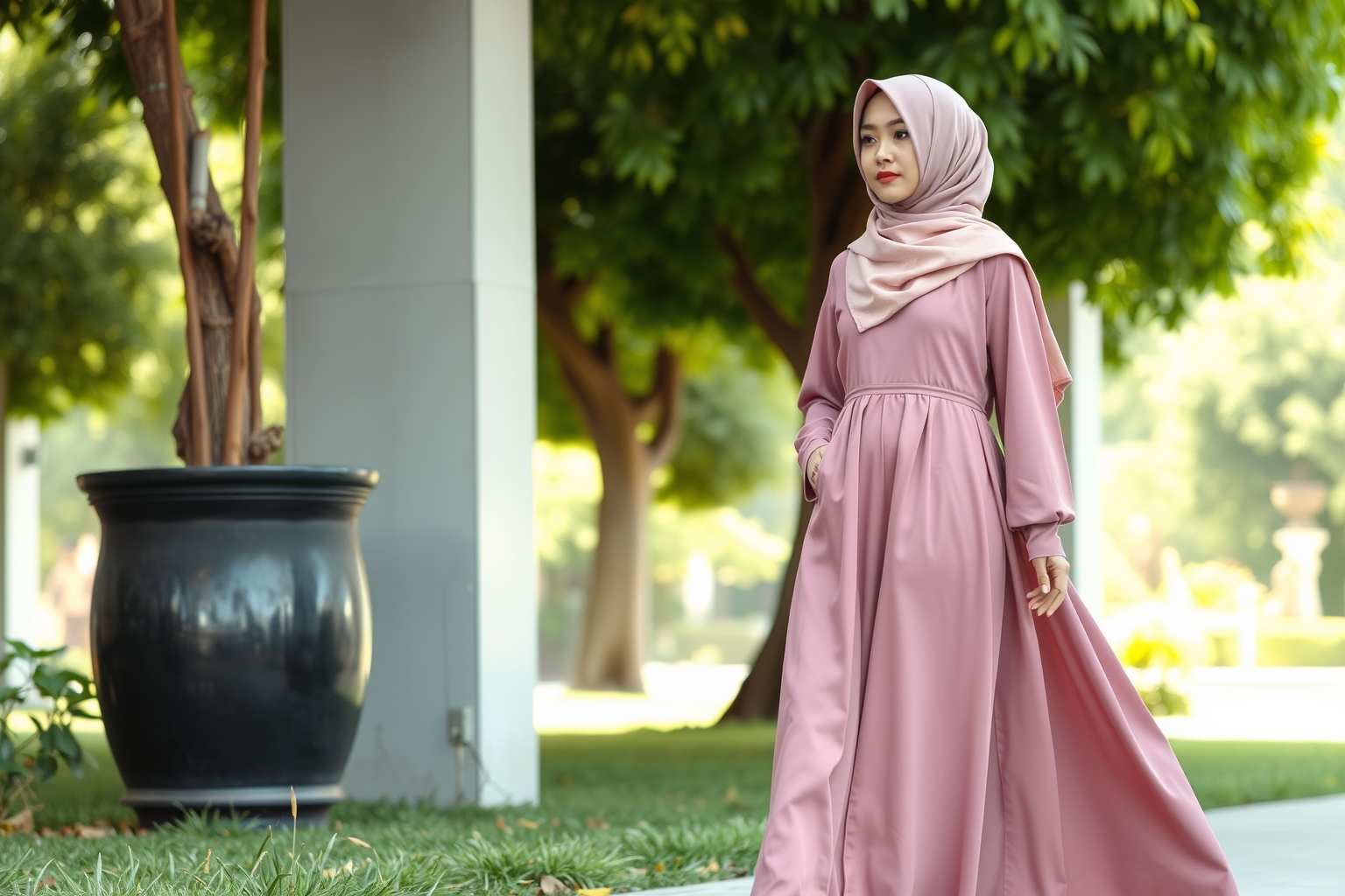 Gamis Aksen Tali: Sentuhan Unik untuk Tampilan Muslimah yang Kekinian dan Syar'i