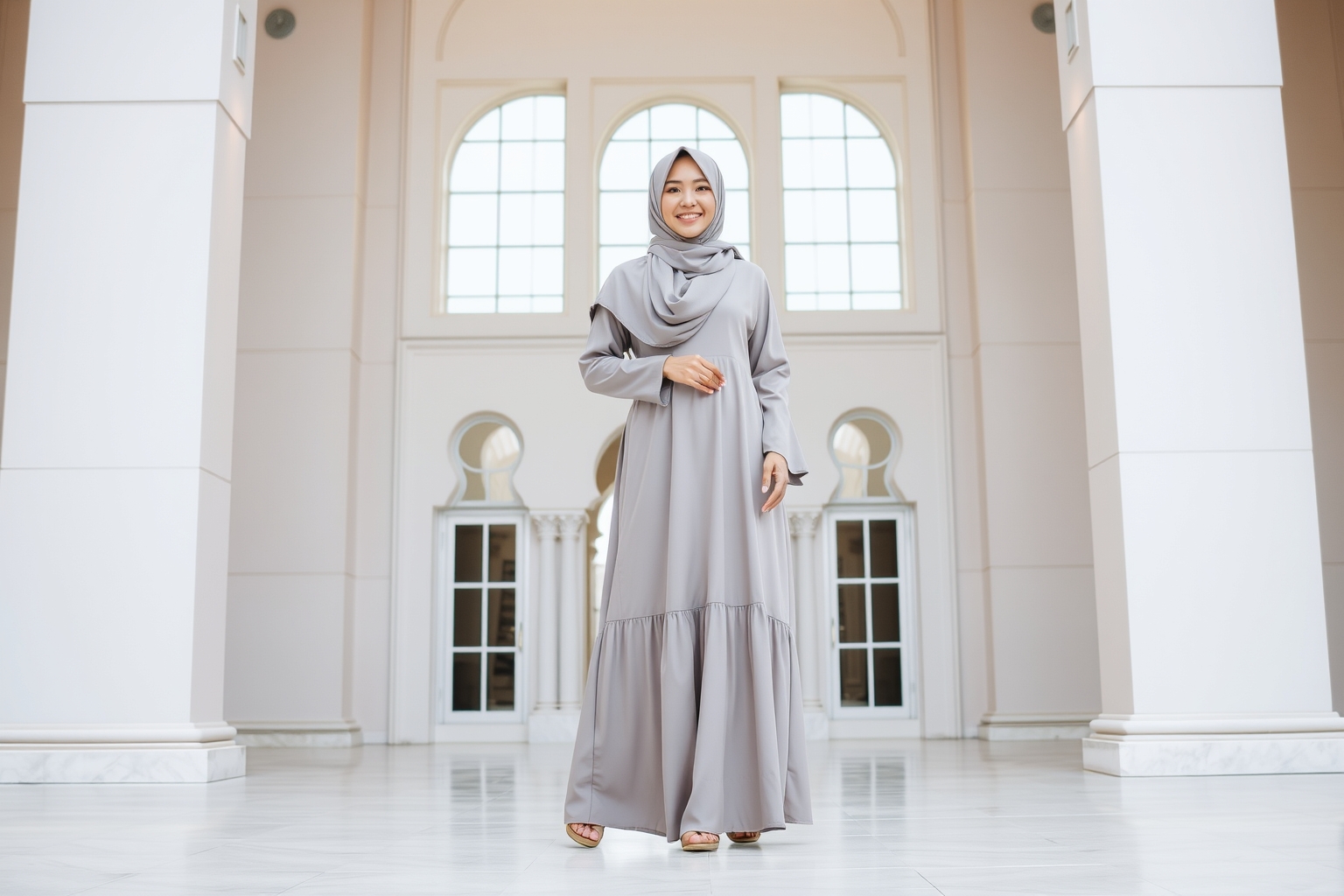 Gamis Anggun untuk Si Tubuh Persegi: Rahasia Tampil Memukau