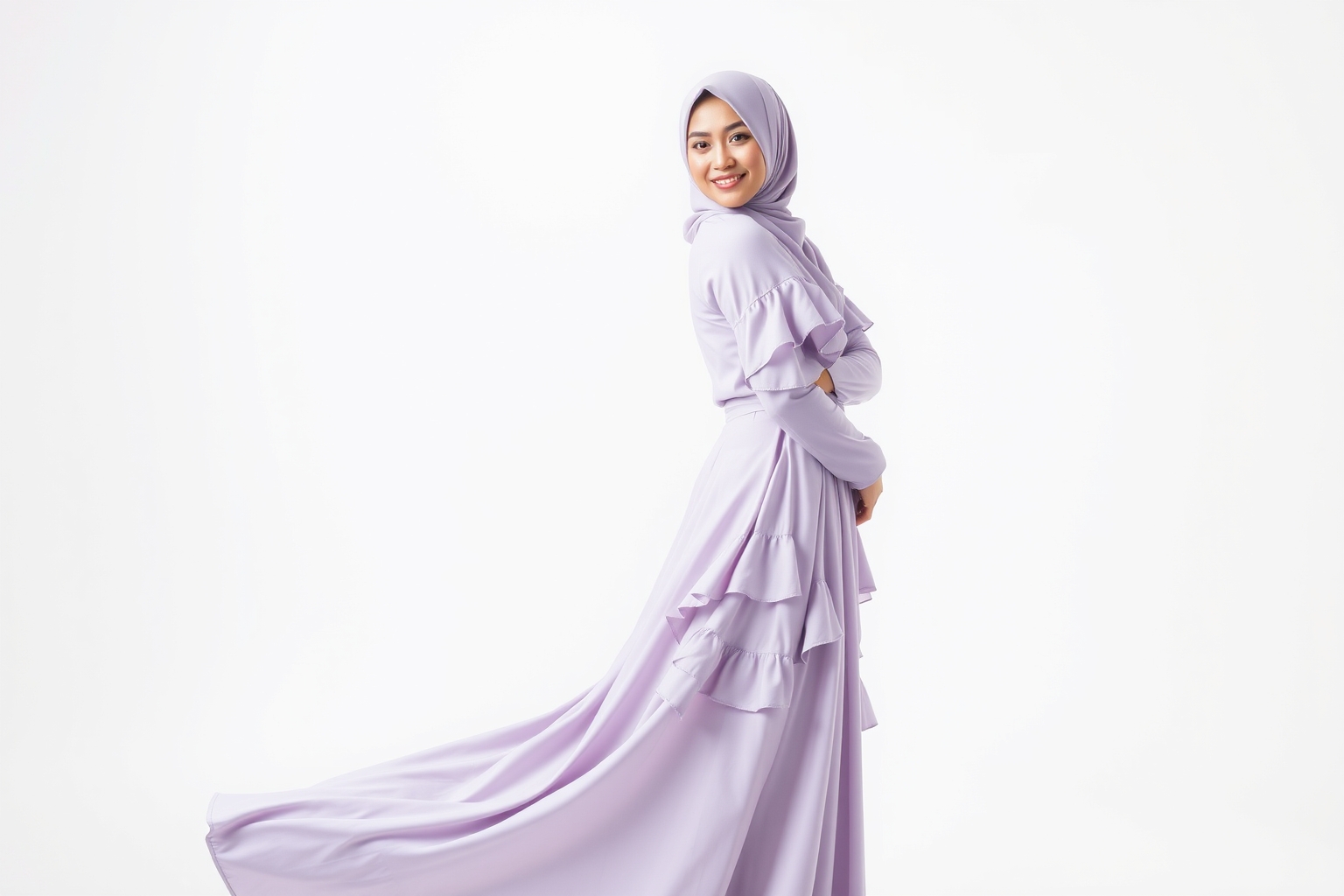 Pesona Gamis Ruffle: Sentuhan Feminin dalam Balutan Syar'i