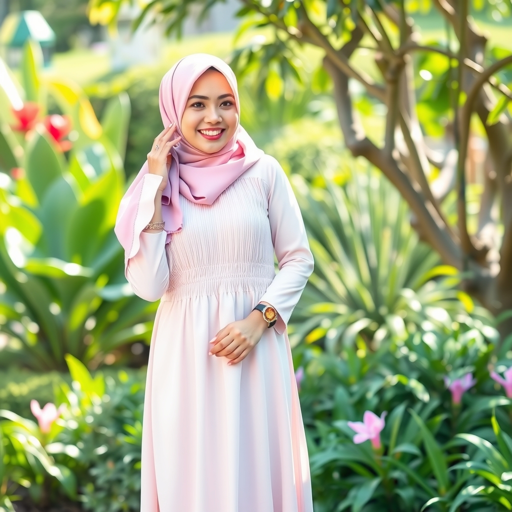 Gamis dengan Aksen Smocking: Sentuhan Klasik yang Feminin untuk Muslimah