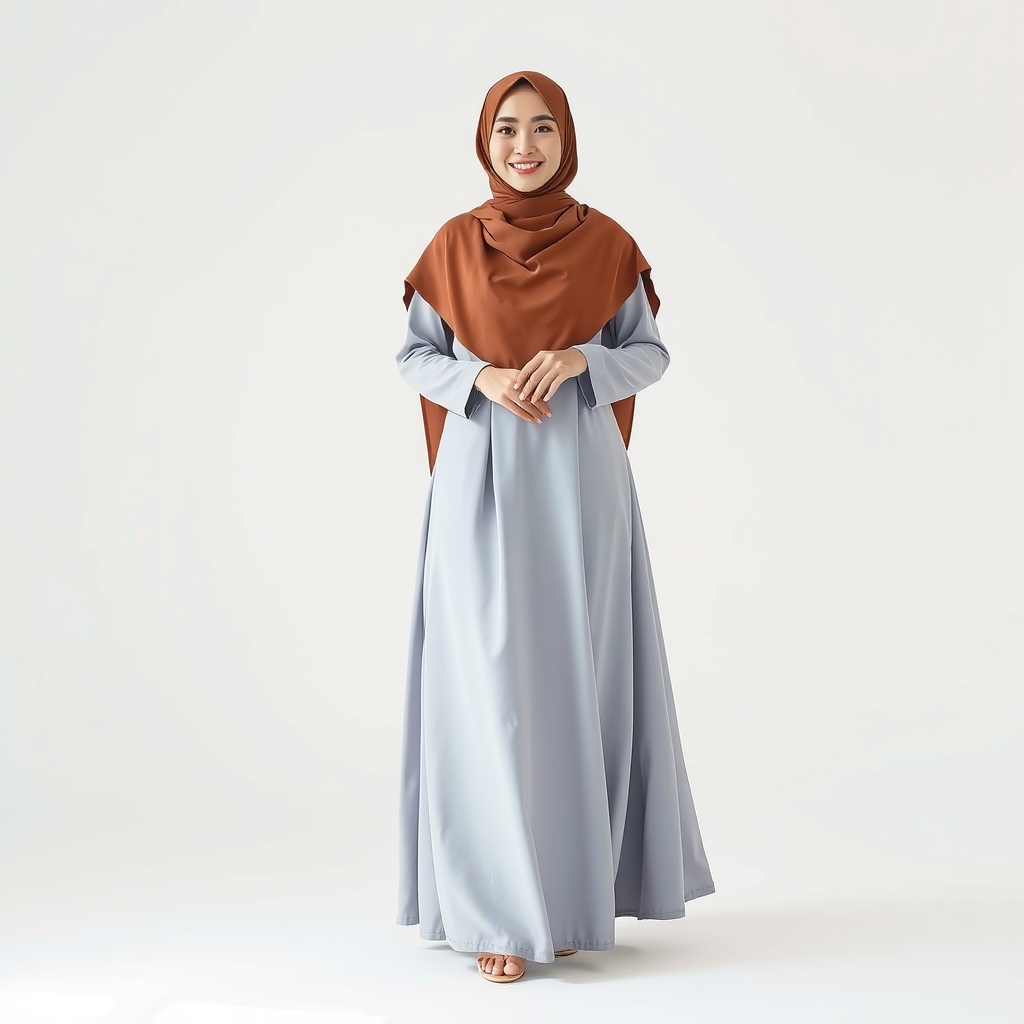 Panduan Memilih Gamis yang Tepat untuk Wanita dengan Bentuk Wajah dan Leher Berlian