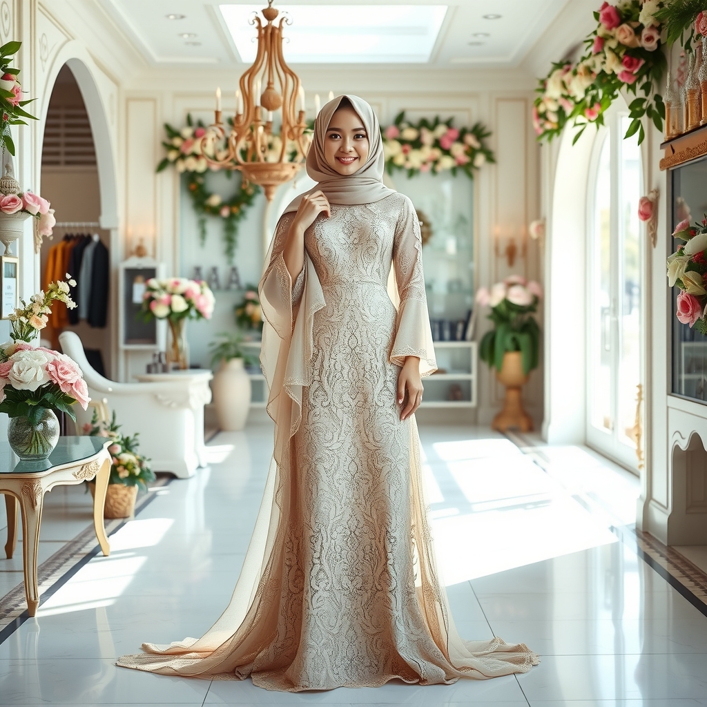 Gamis Berbahan Chantilly Lace: Romantis dan Mewah untuk Setiap Momen Spesial