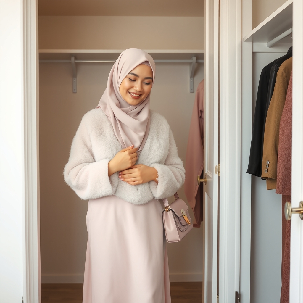 Tips Merawat Gamis Berbahan Faux Fur agar Tidak Rontok dan Awet