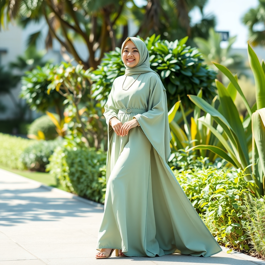 Tren Gamis Berbahan Sabrina yang Makin Populer untuk Muslimah Modern