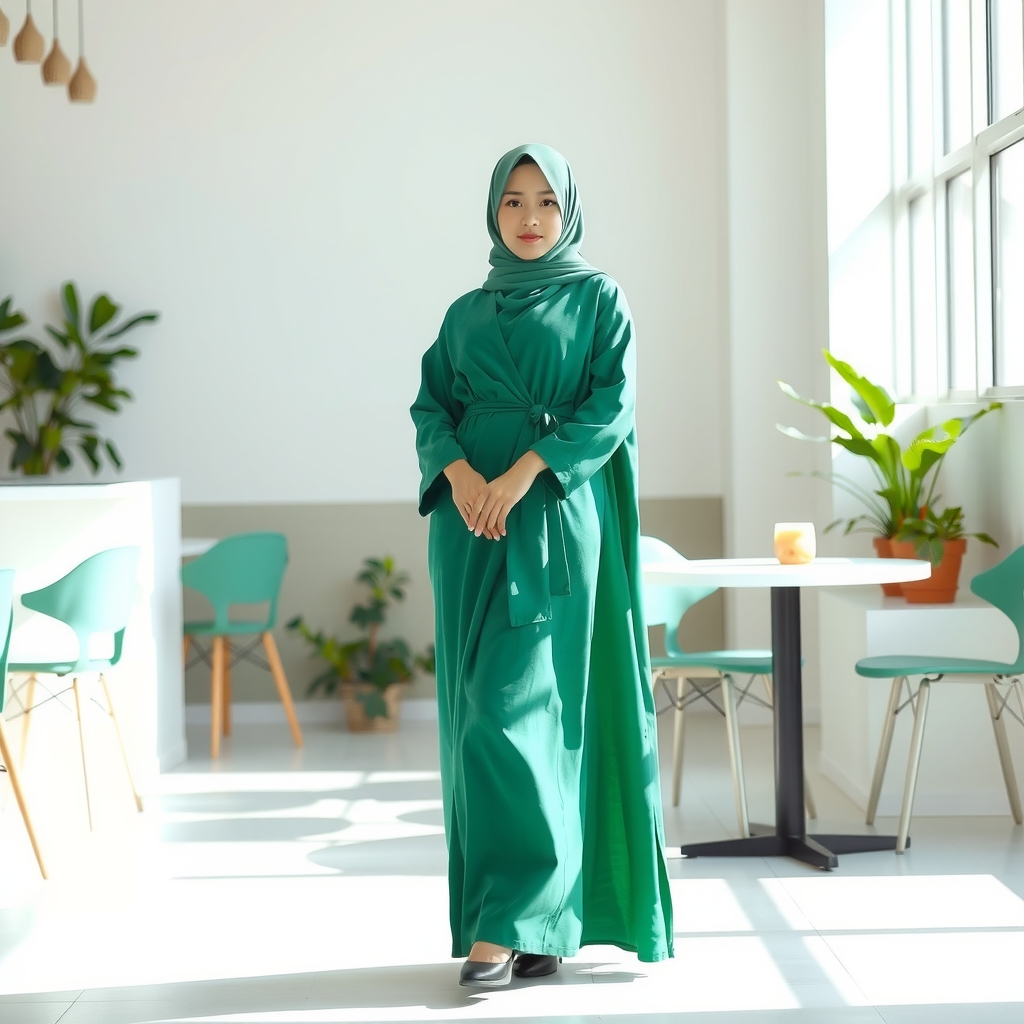 Gamis dengan Aksen Wrap: Fleksibel dan Stylish untuk Wanita Muslimah Modern